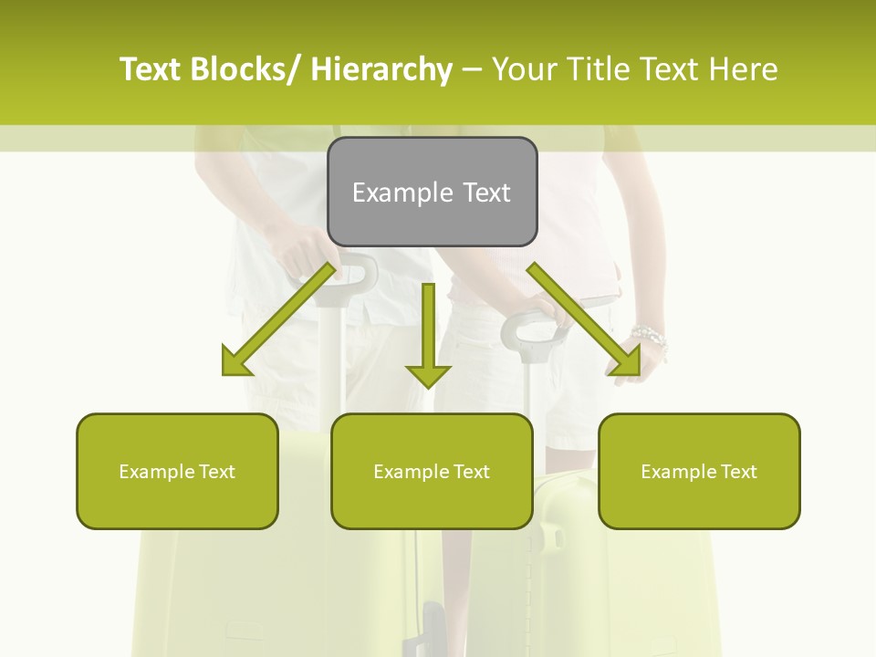 Two Green Female PowerPoint Template