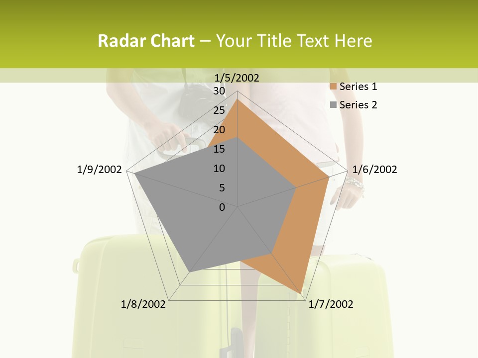 Two Green Female PowerPoint Template