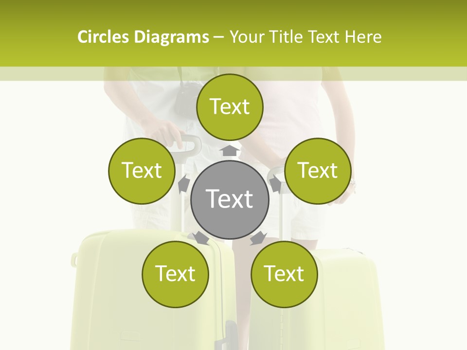 Two Green Female PowerPoint Template