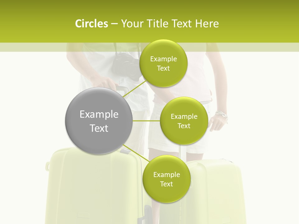 Two Green Female PowerPoint Template