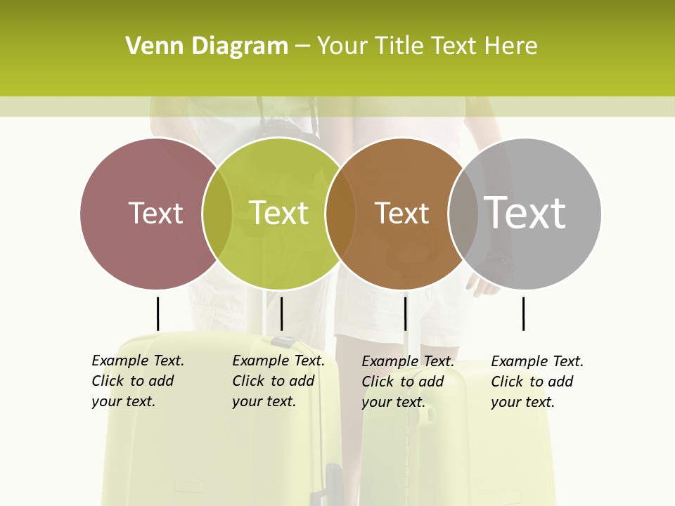 Two Green Female PowerPoint Template