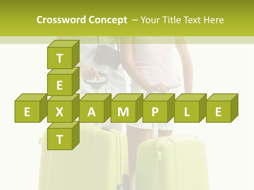 Two Green Female PowerPoint Template