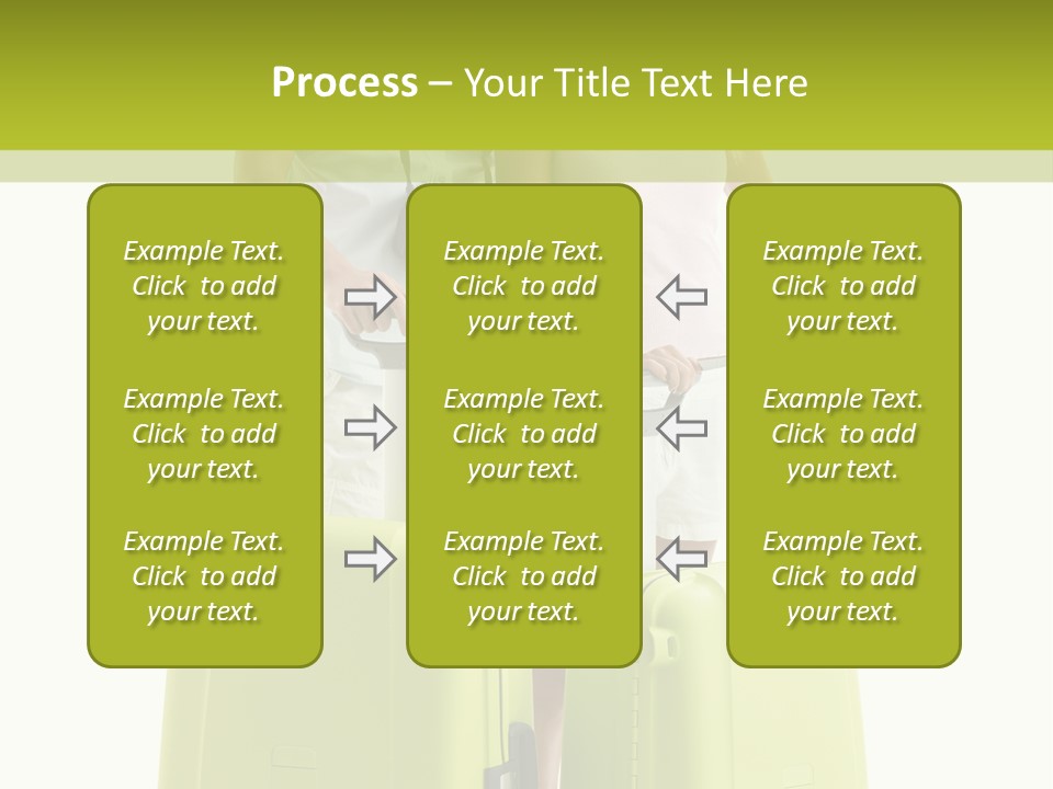 Two Green Female PowerPoint Template