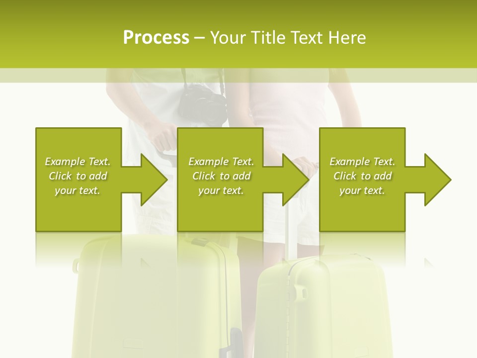 Two Green Female PowerPoint Template