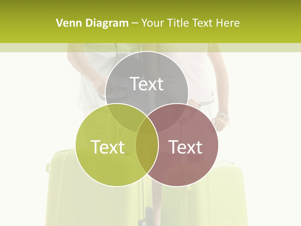 Two Green Female PowerPoint Template