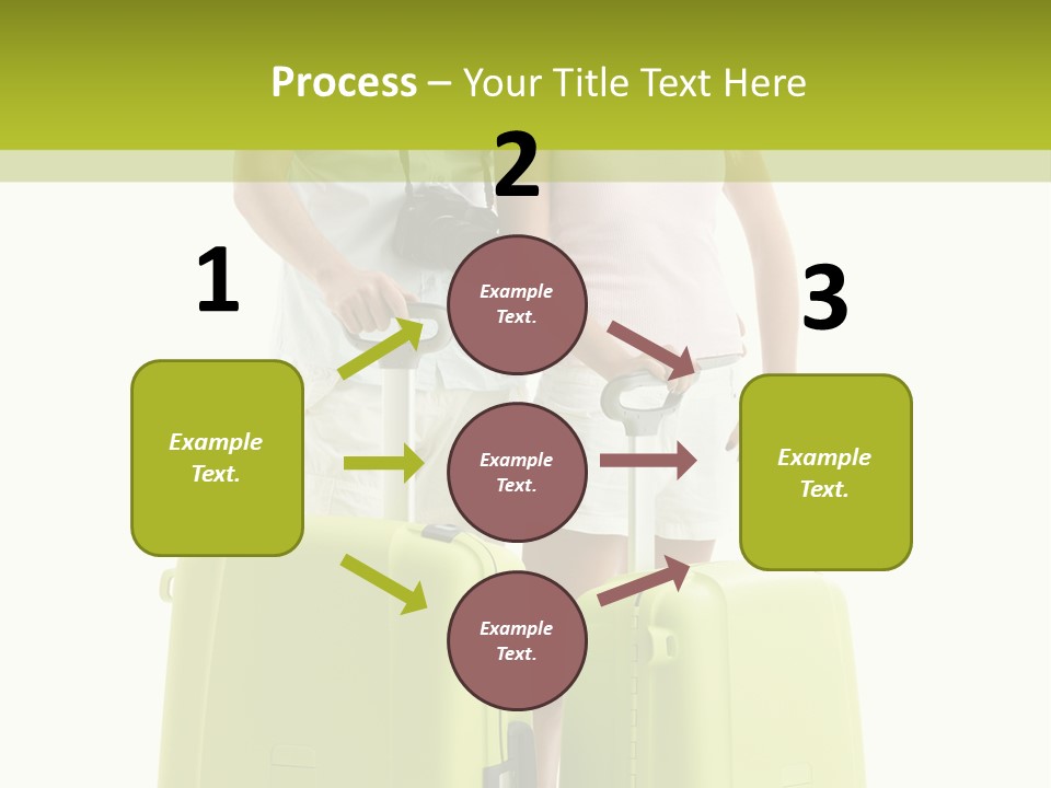 Two Green Female PowerPoint Template