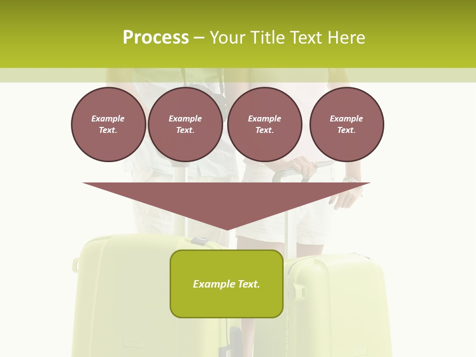 Two Green Female PowerPoint Template
