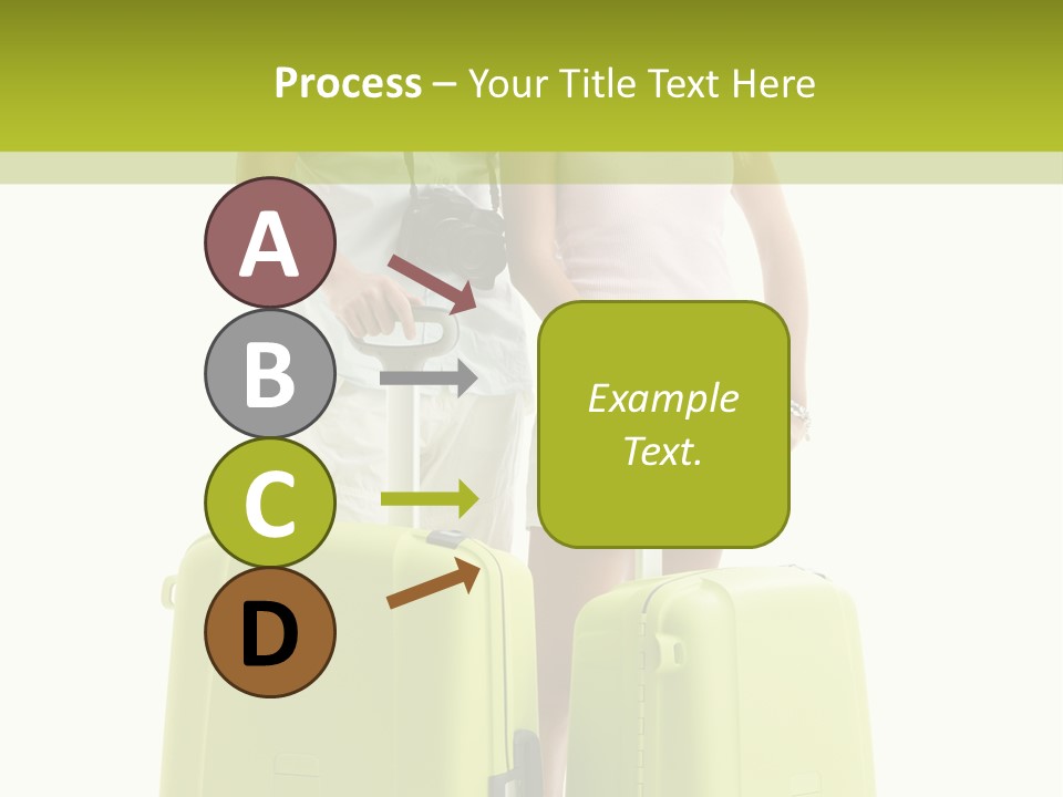 Two Green Female PowerPoint Template