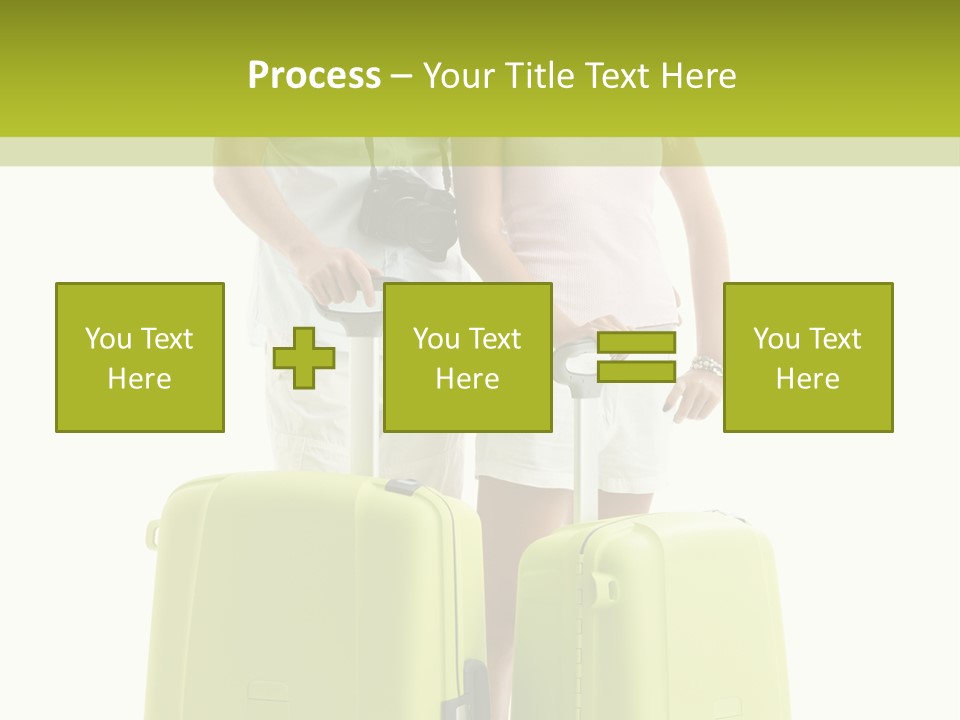 Two Green Female PowerPoint Template