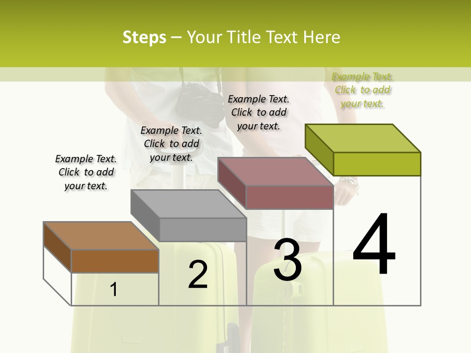 Two Green Female PowerPoint Template