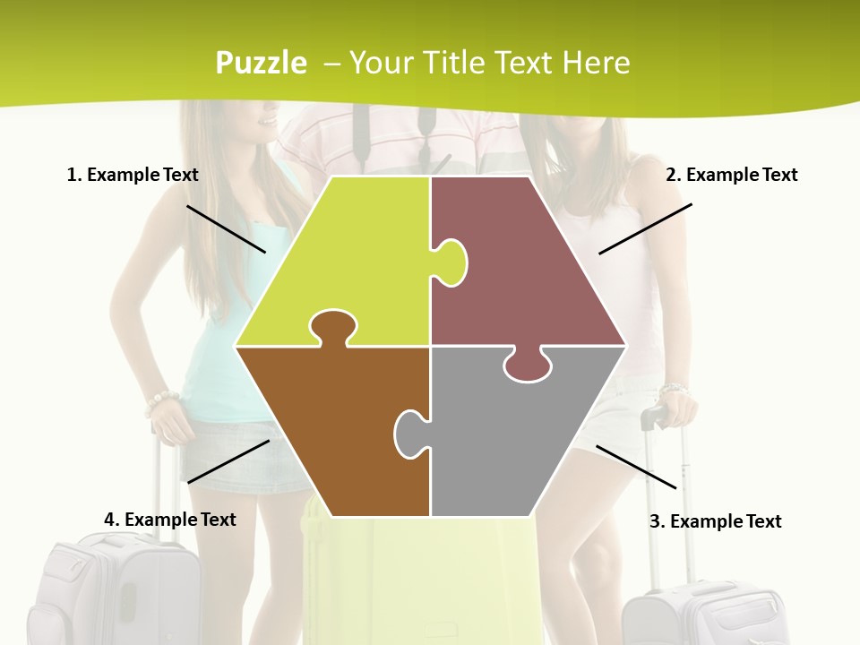 Camera Summer Sunglasses PowerPoint Template