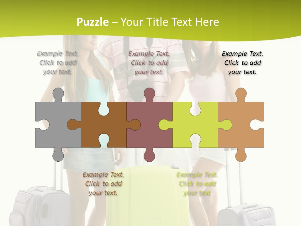 Camera Summer Sunglasses PowerPoint Template