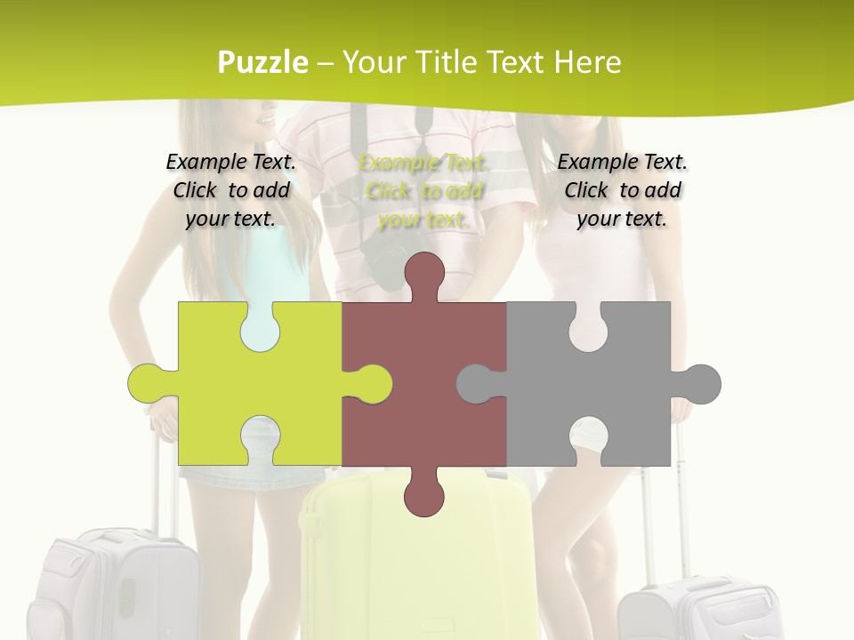 Camera Summer Sunglasses PowerPoint Template