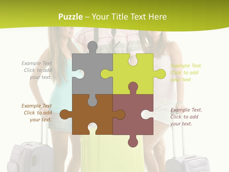 Camera Summer Sunglasses PowerPoint Template