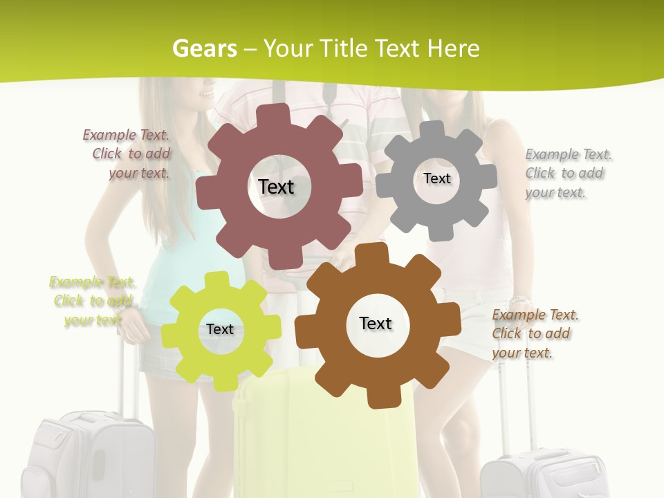 Camera Summer Sunglasses PowerPoint Template