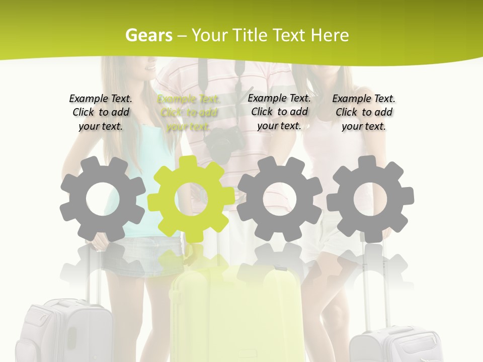 Camera Summer Sunglasses PowerPoint Template