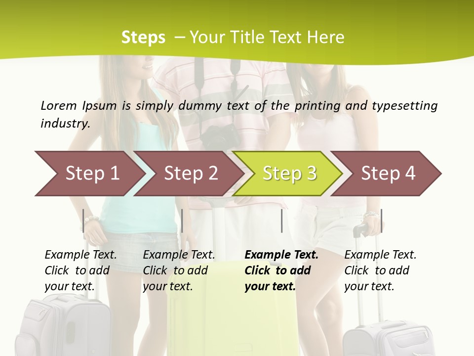 Camera Summer Sunglasses PowerPoint Template