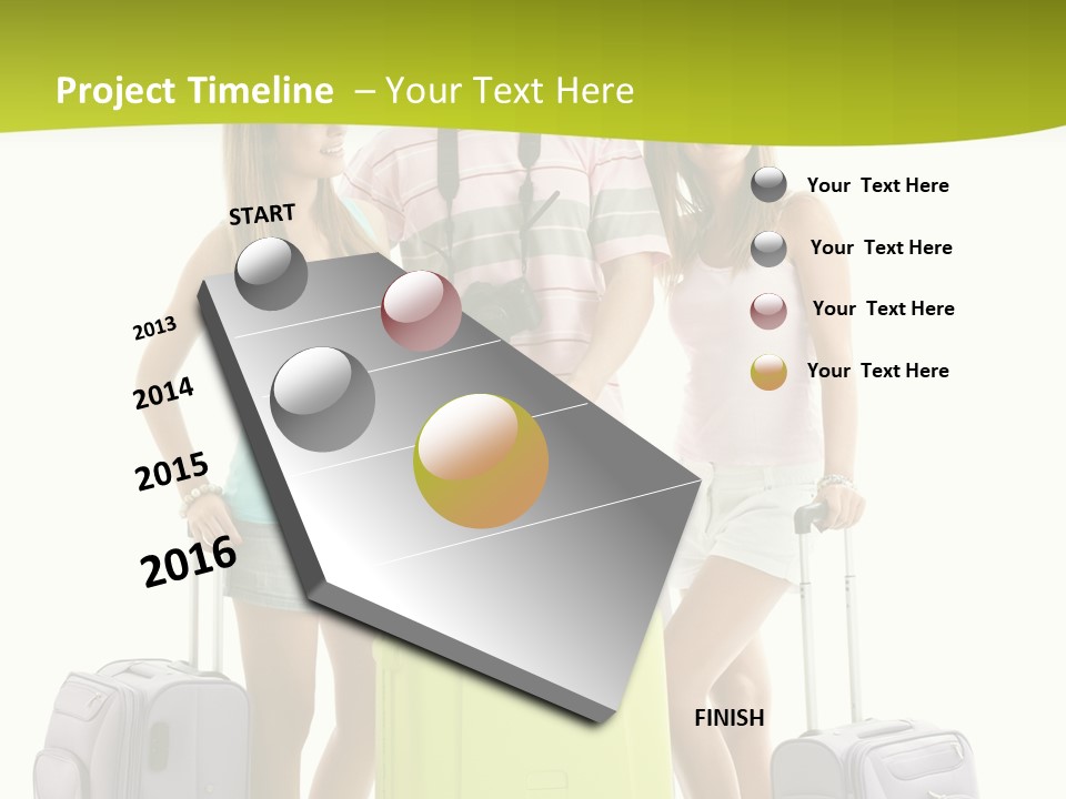 Camera Summer Sunglasses PowerPoint Template