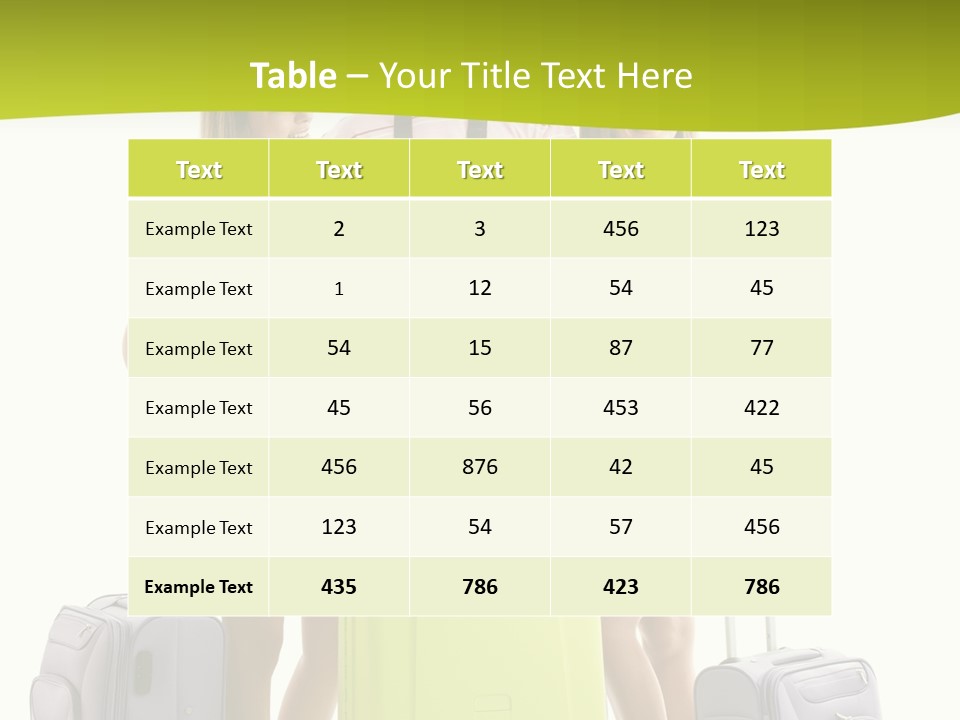 Camera Summer Sunglasses PowerPoint Template