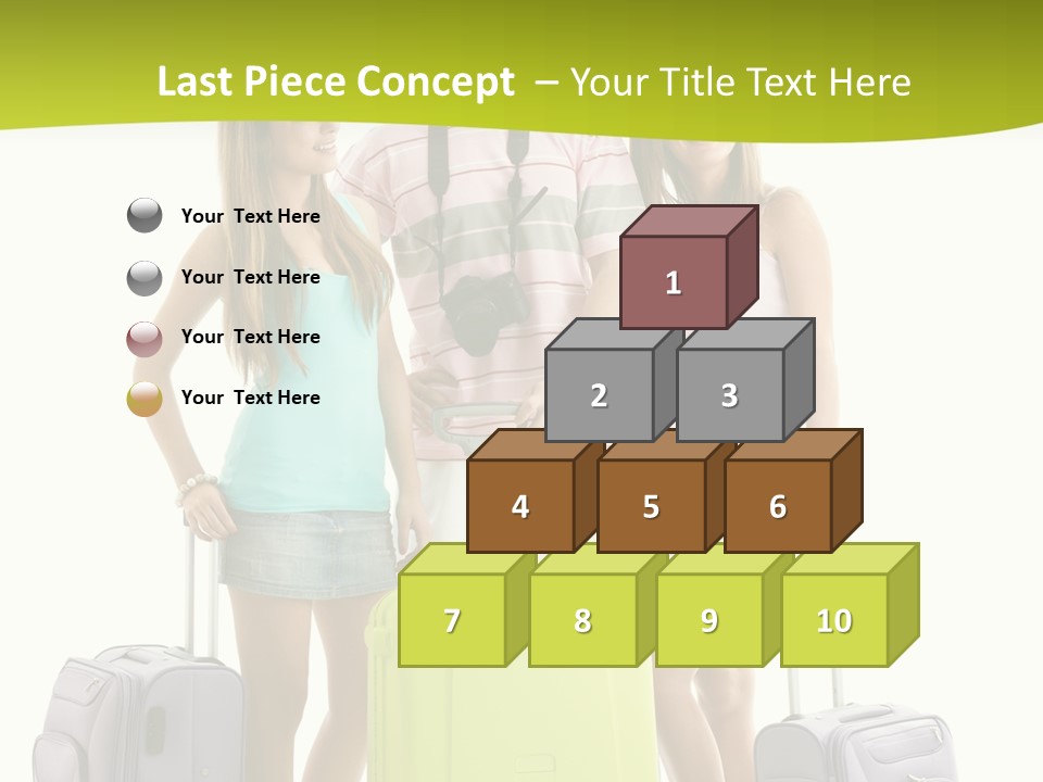 Camera Summer Sunglasses PowerPoint Template