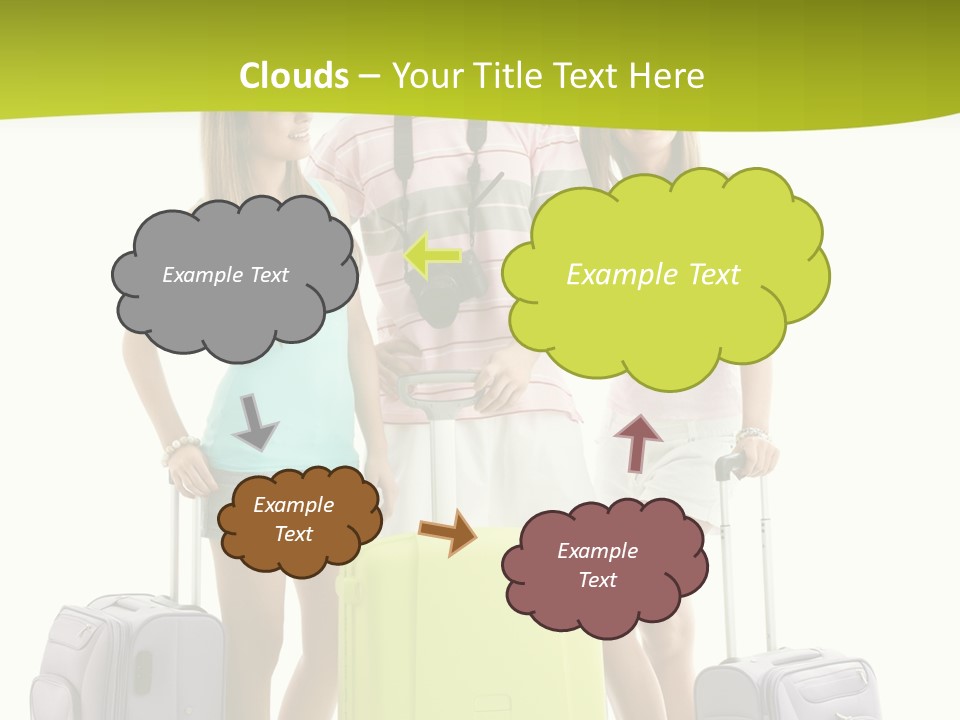 Camera Summer Sunglasses PowerPoint Template
