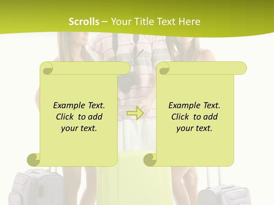 Camera Summer Sunglasses PowerPoint Template