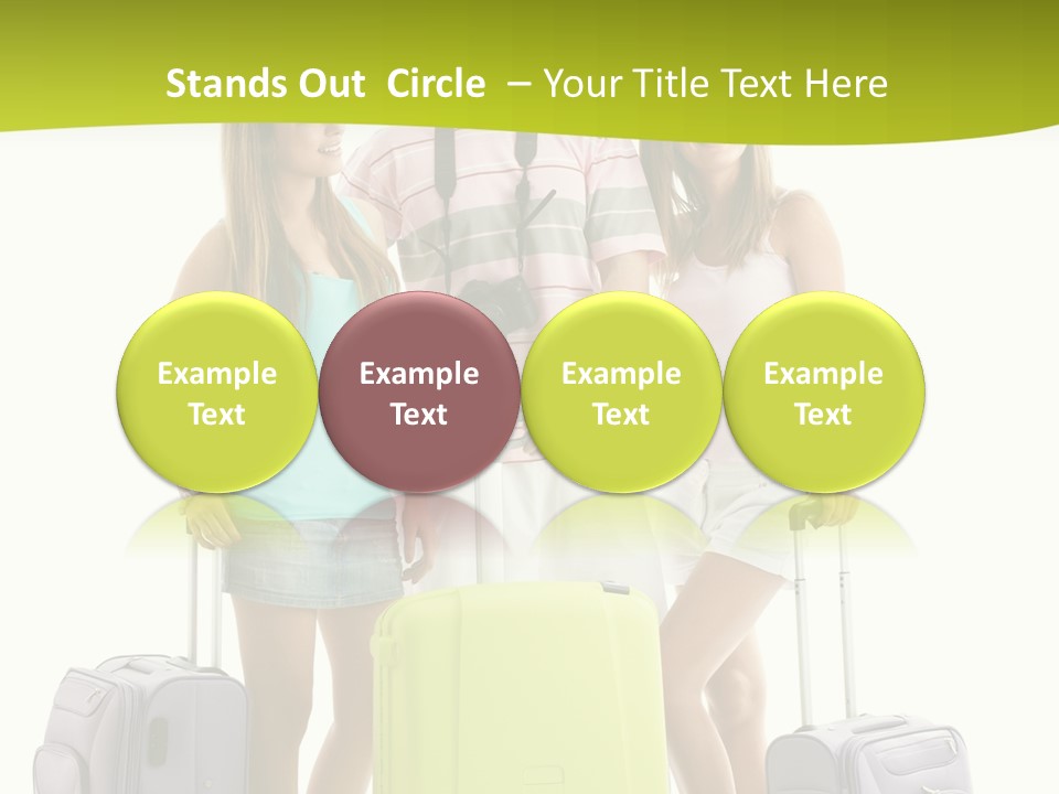 Camera Summer Sunglasses PowerPoint Template