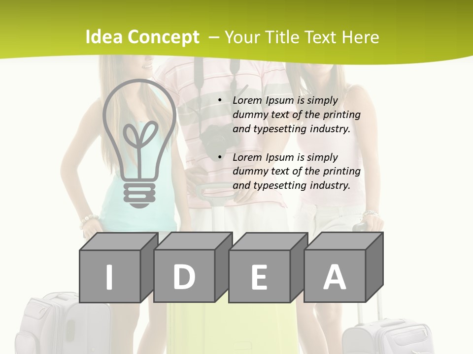 Camera Summer Sunglasses PowerPoint Template