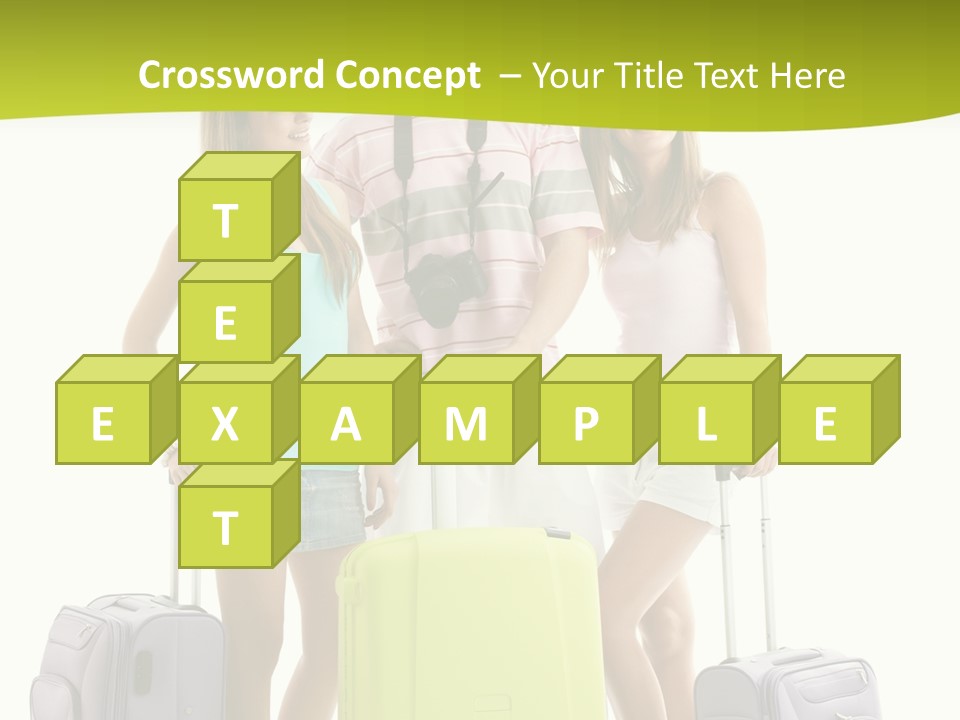 Camera Summer Sunglasses PowerPoint Template