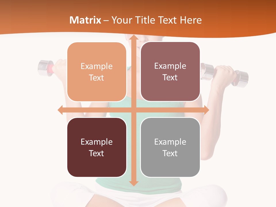 Female Bodybuilding Body PowerPoint Template