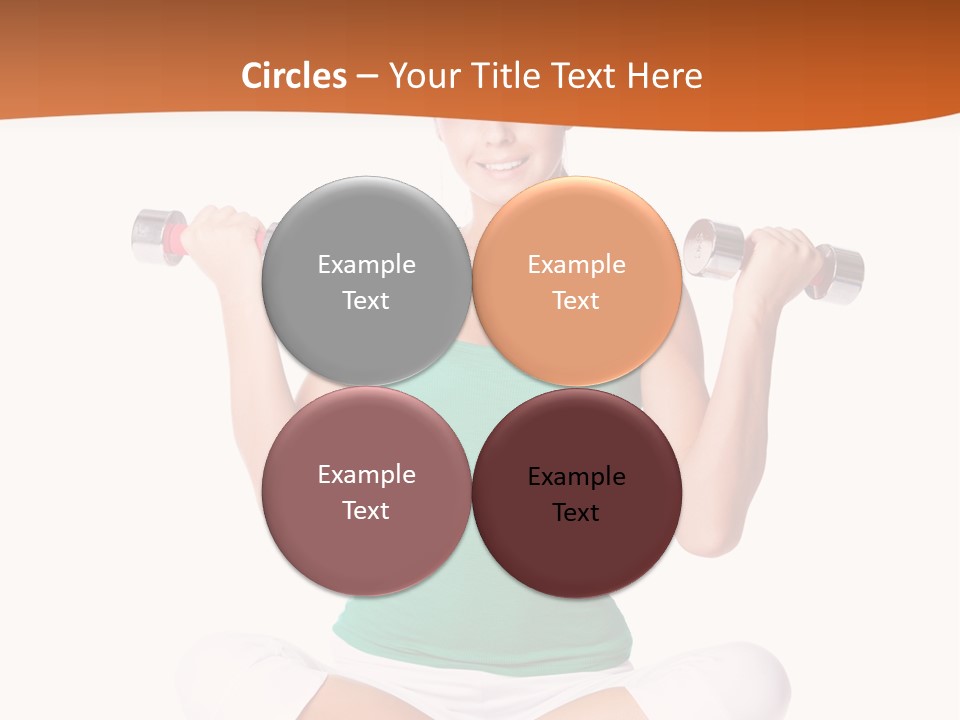 Female Bodybuilding Body PowerPoint Template