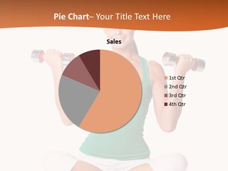 Female Bodybuilding Body PowerPoint Template