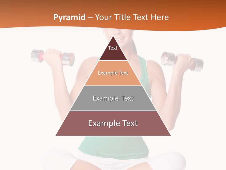 Female Bodybuilding Body PowerPoint Template