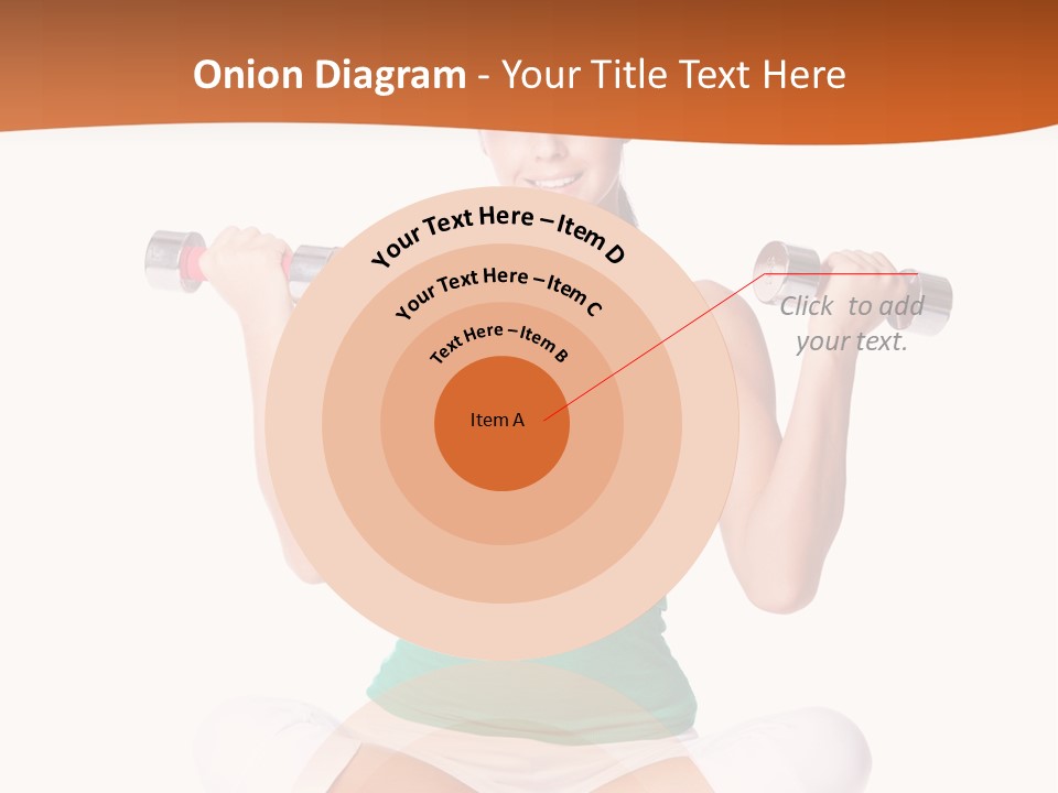 Female Bodybuilding Body PowerPoint Template