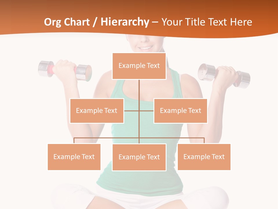 Female Bodybuilding Body PowerPoint Template