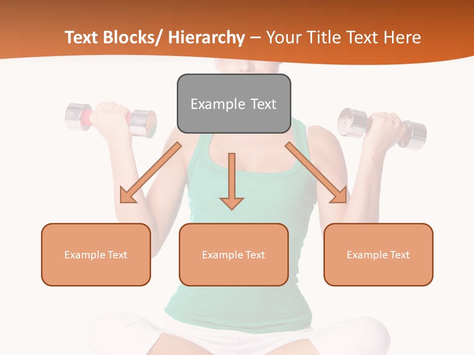 Female Bodybuilding Body PowerPoint Template