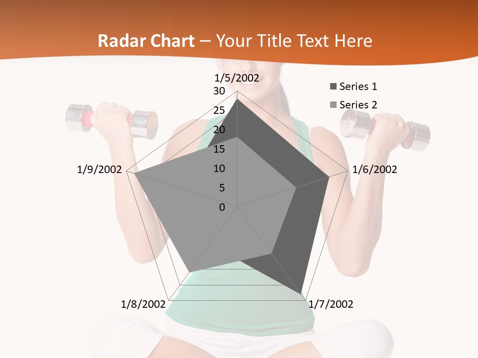 Female Bodybuilding Body PowerPoint Template