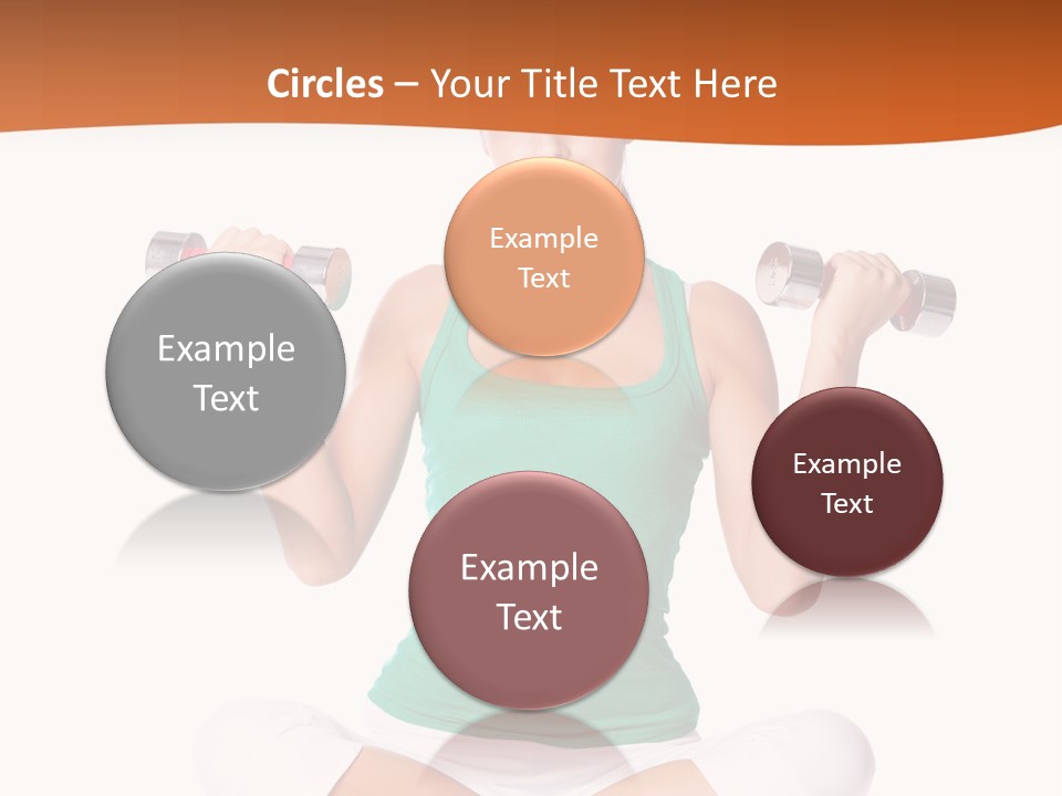 Female Bodybuilding Body PowerPoint Template