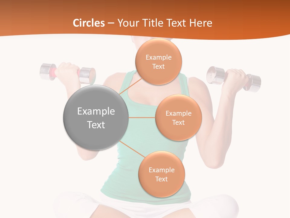 Female Bodybuilding Body PowerPoint Template