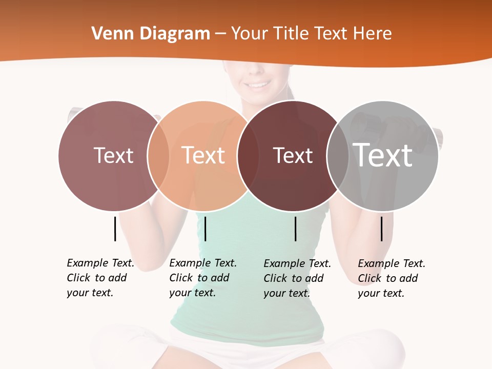 Female Bodybuilding Body PowerPoint Template