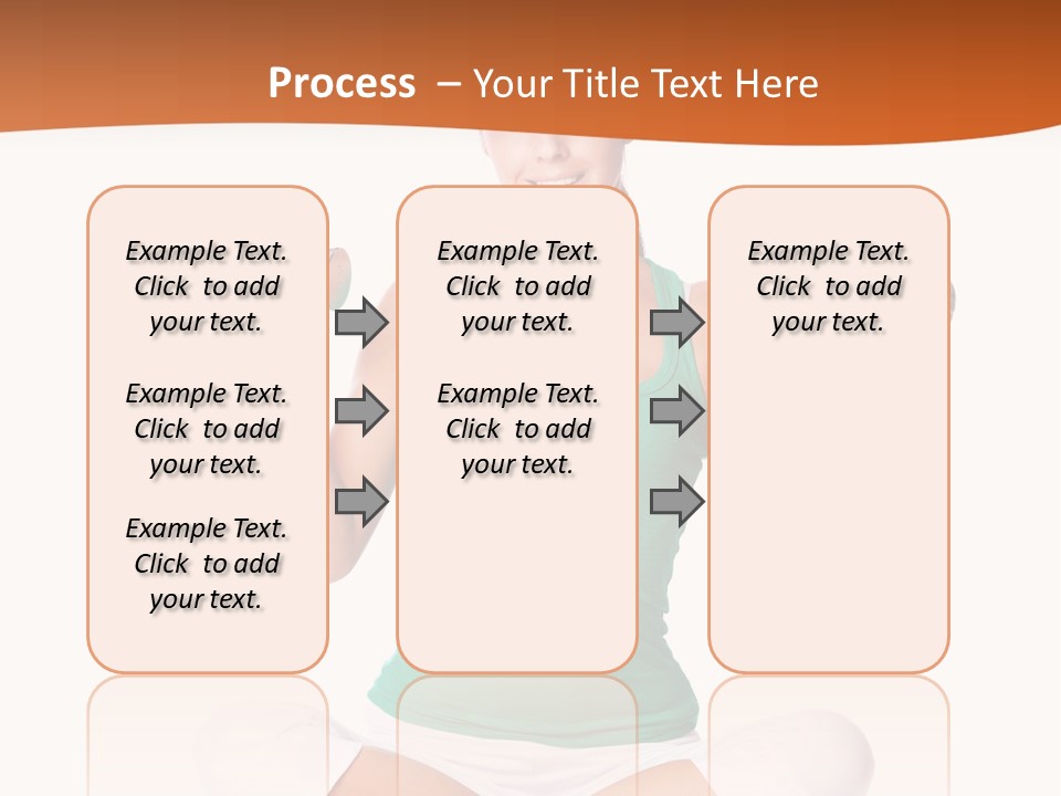 Female Bodybuilding Body PowerPoint Template