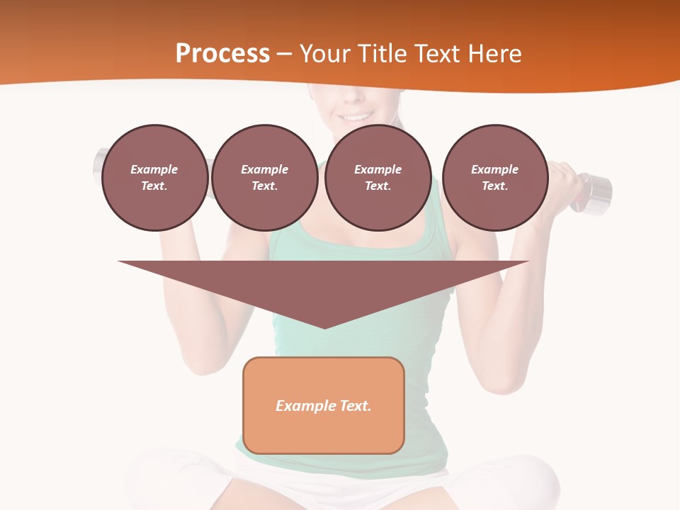 Female Bodybuilding Body PowerPoint Template