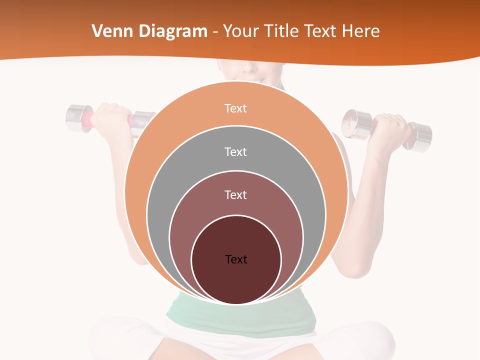 Female Bodybuilding Body PowerPoint Template