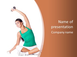 Weight Studio Train PowerPoint Template