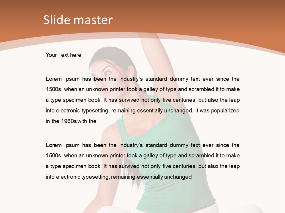 Weight Studio Train PowerPoint Template