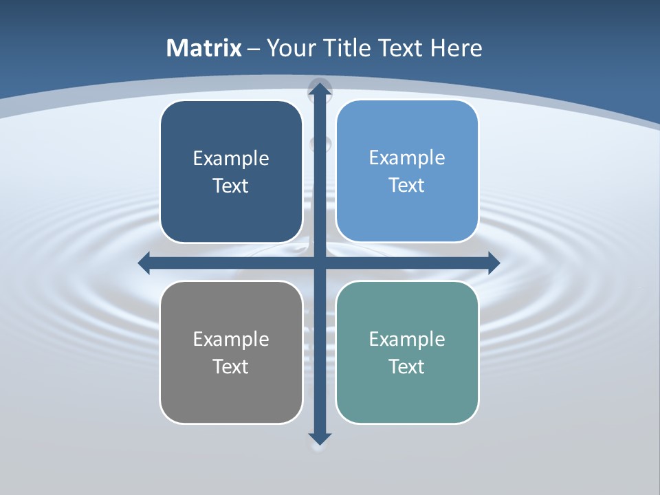Drip Waterdrop Fresh PowerPoint Template