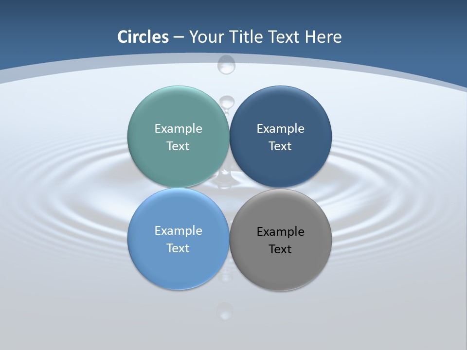 Drip Waterdrop Fresh PowerPoint Template