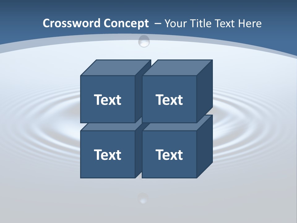 Drip Waterdrop Fresh PowerPoint Template