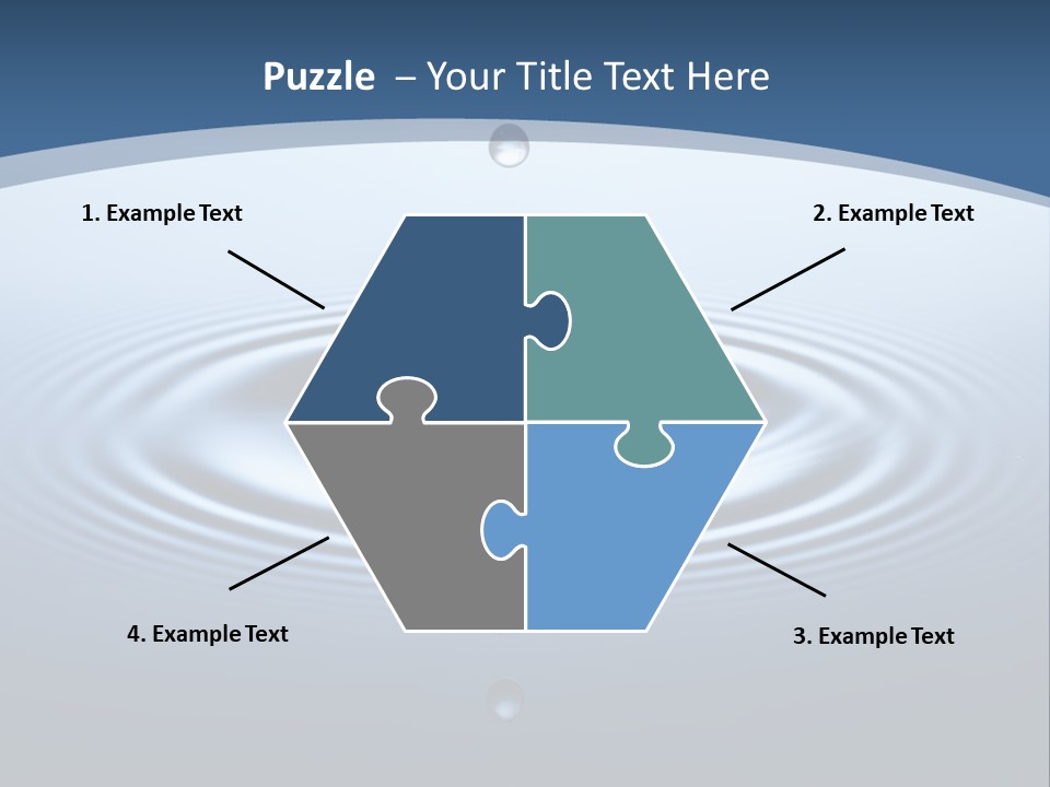 Drip Waterdrop Fresh PowerPoint Template