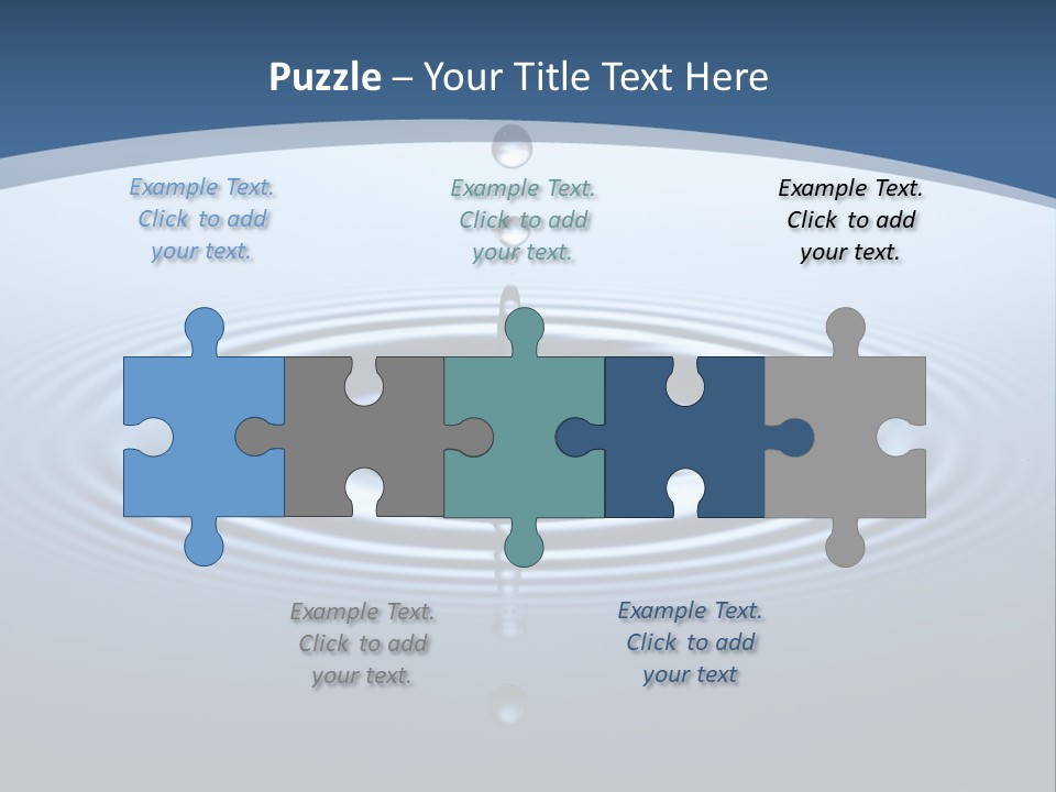 Drip Waterdrop Fresh PowerPoint Template